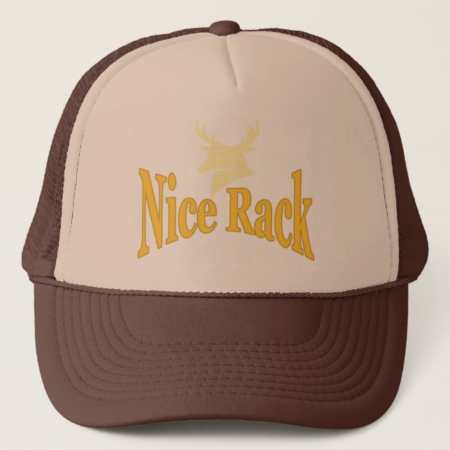Nice Rack Deer Hunter Truckerkappe (Vorderseite)