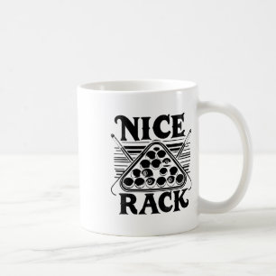 Nice Rack Pool Billiard Spieler Billard Cue Sport Kaffeetasse