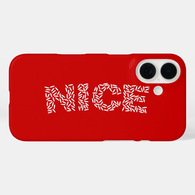 Nice Rice Case-Mate iPhone Hülle (Rückseite (Horizontal))
