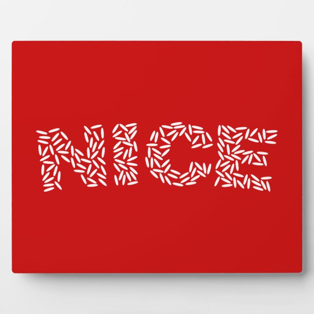 Nice Rice Fotoplatte (Vorderseite)