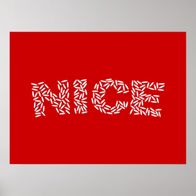 Nice Rice Poster (Vorne)