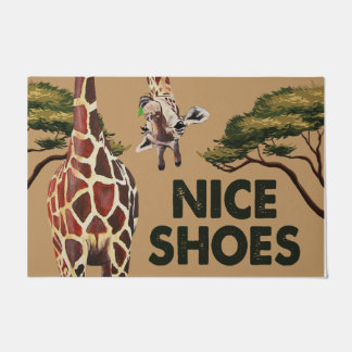 Nice Shoes Mat, Funny Giraffe Sprichwort Willkomme Fußmatte
