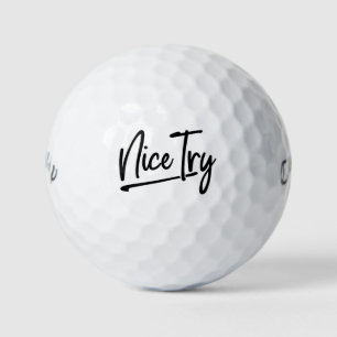 🏌️ Nice Try Golf Balls - Custom Snarke Golf Gesch Golfball