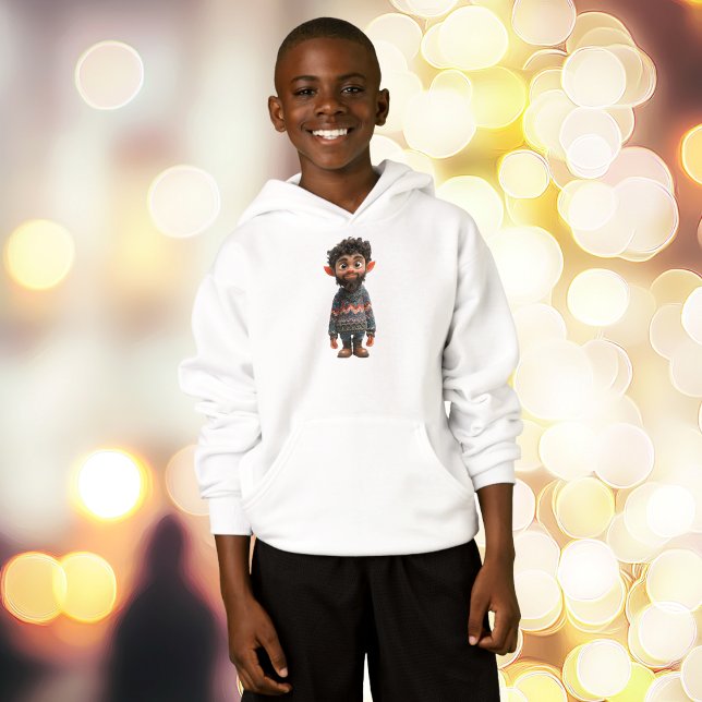 Nice Typ Weihnachts-Elf-Junge Hoodie (Von Creator hochgeladen)