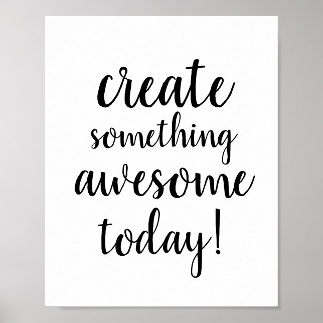 Nice typography Motivation Satz Poster (Vorne)