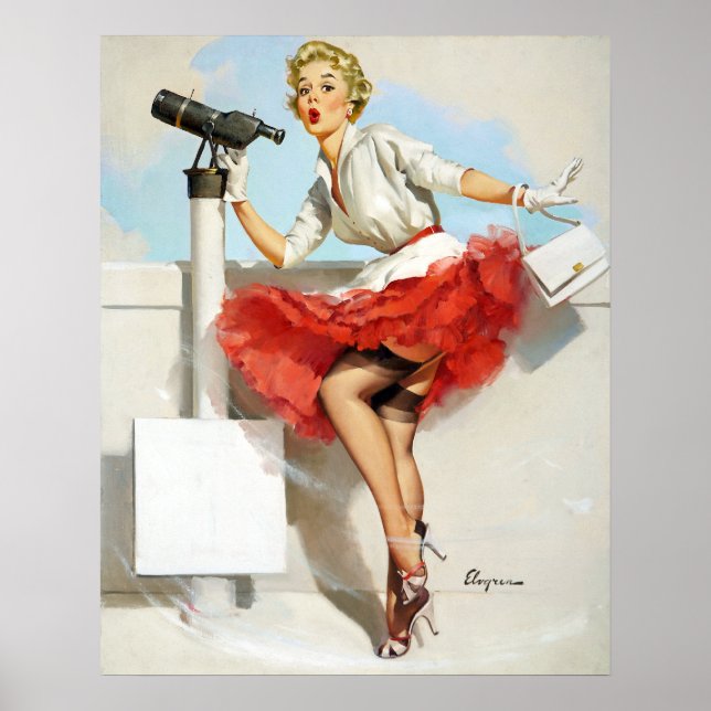 Nice View Button up Poster (Vorne)