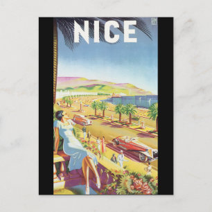 Nice Vintage Travel Poster Postkarte