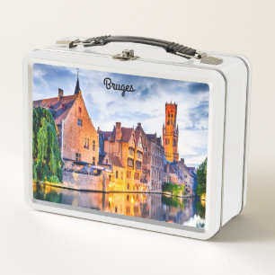 Nice white box Brügge Metall Brotdose