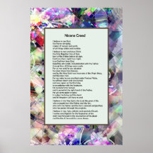 Nicene Creed Christlich Print