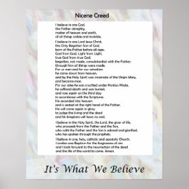 Nicene Creed Poster 16"x20"