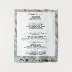 Nicene Creed Tapestry Christliches Gebet Dekoratio Wandteppich