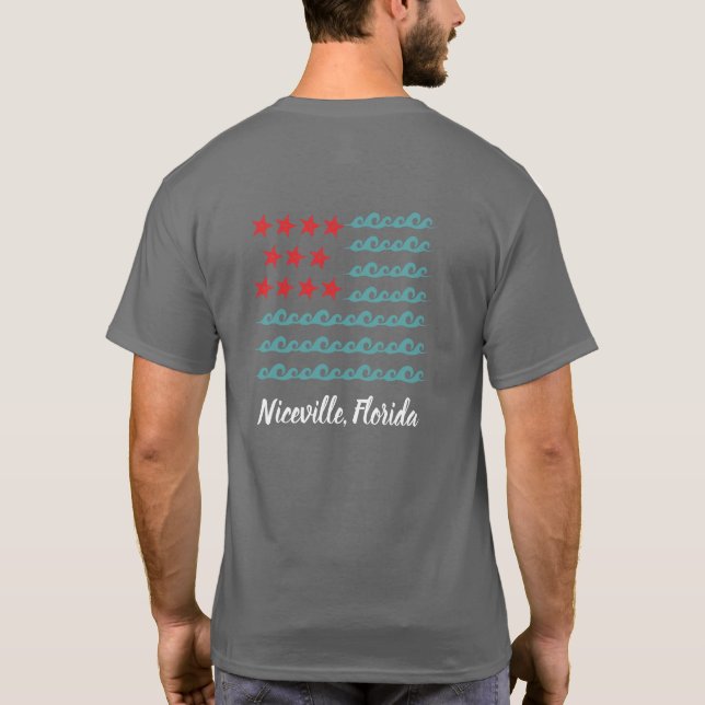 Niceville, Florida Ozeanwache T-Shirt (Rückseite)