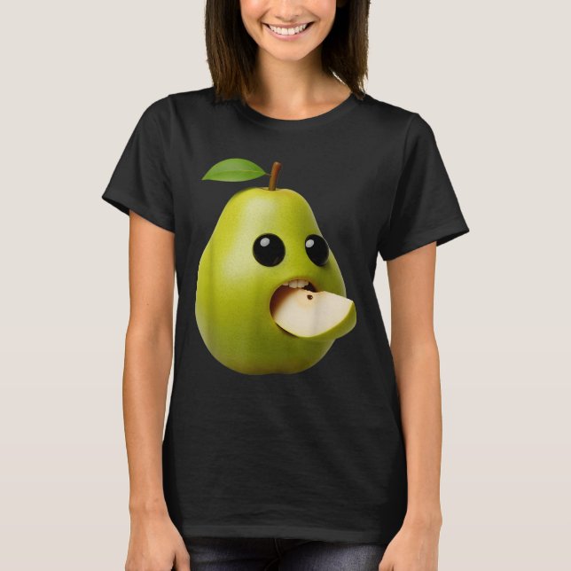 Niche Fruits Funny Pear Meme Brainrot Surreal  T-Shirt (Vorderseite)