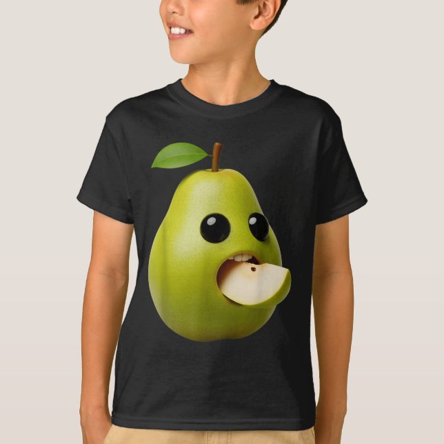 Niche Fruits Funny Pear Meme Brainrot Surreal  T-Shirt (Vorderseite)