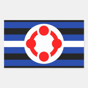 Niche Pride Flag (Original) Rechteckiger Aufkleber