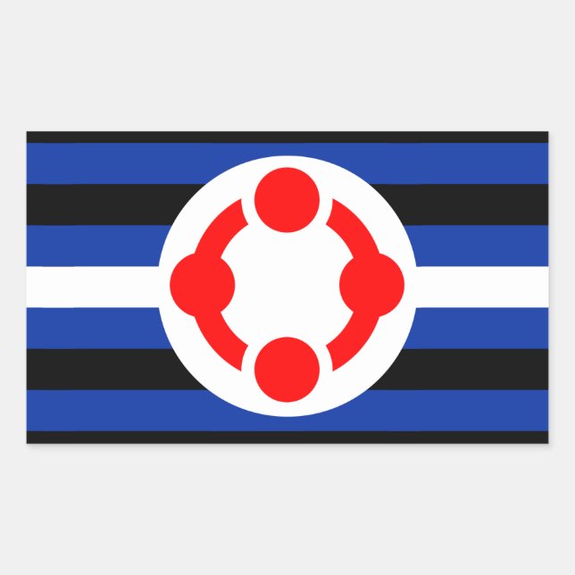 Niche Pride Flag (Original) Rechteckiger Aufkleber (Vorderseite)