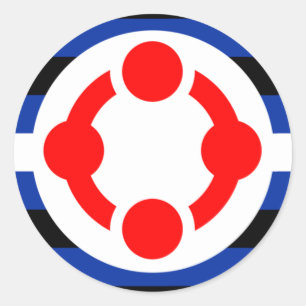 Niche Pride Flag (Original) Runder Aufkleber