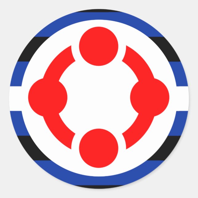 Niche Pride Flag (Original) Runder Aufkleber (Vorderseite)