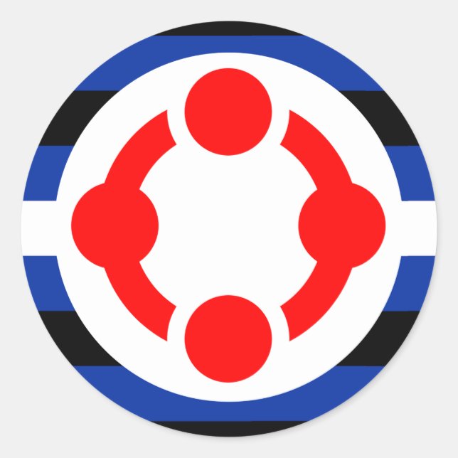 Niche Pride Flag (Original) Runder Aufkleber (Vorderseite)