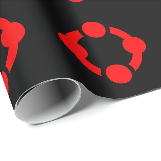 Niche Pride Flag (schwarz) Geschenkpapier (Rolleneckpunkt)