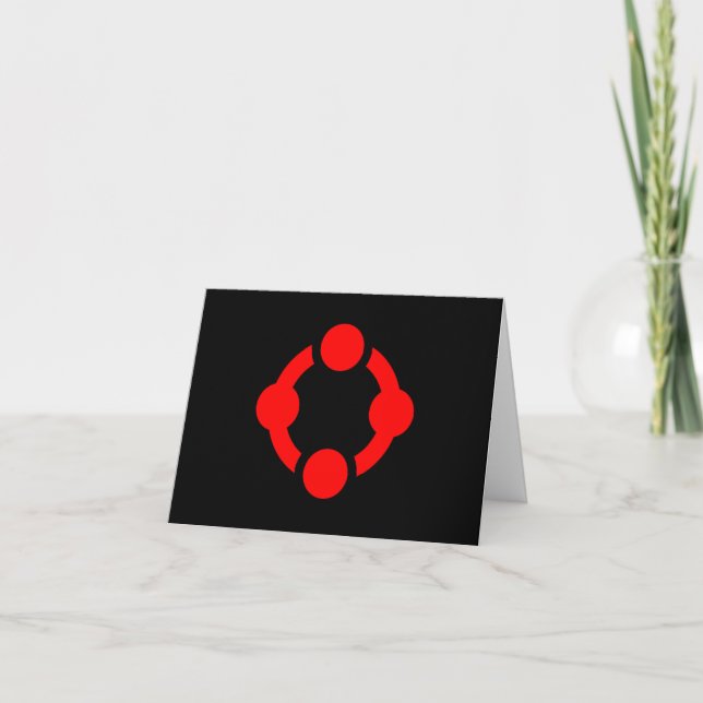 Niche Pride Flag (schwarz) Karte (Vorderseite)