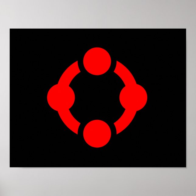 Niche Pride Flag (schwarz) Poster (Vorne)