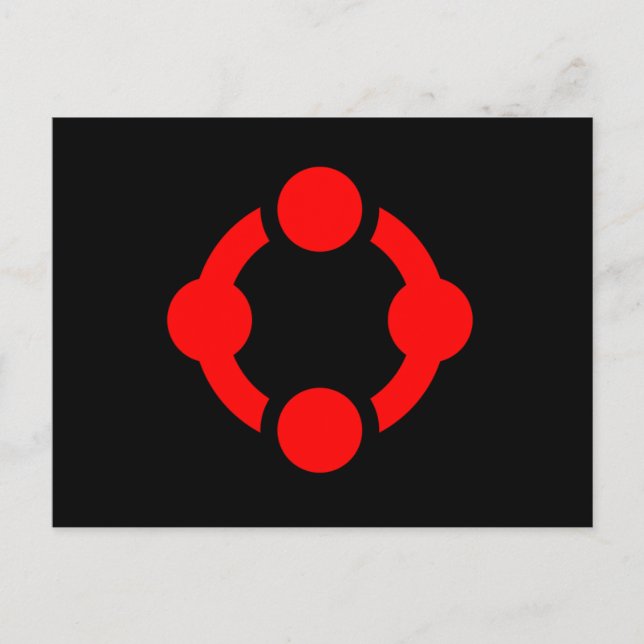 Niche Pride Flag (schwarz) Postkarte (Vorderseite)