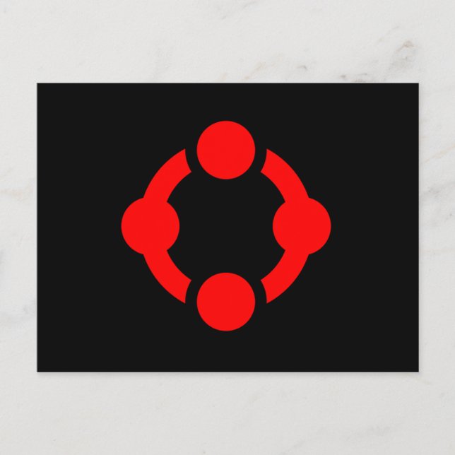 Niche Pride Flag (schwarz) Postkarte (Vorderseite)
