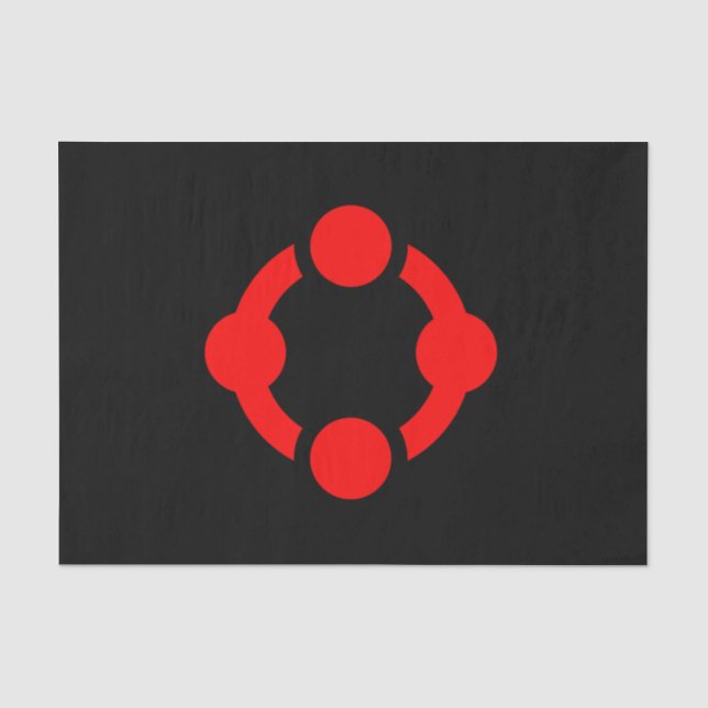 Niche Pride Flag (schwarz) Seidenpapier (Vorderseite)