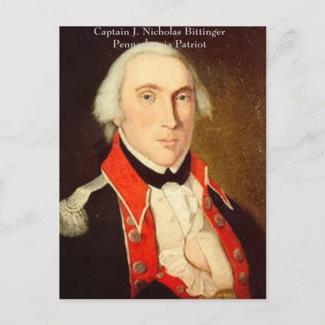 Nicholas Bittinger. Postkarte (Vorderseite)