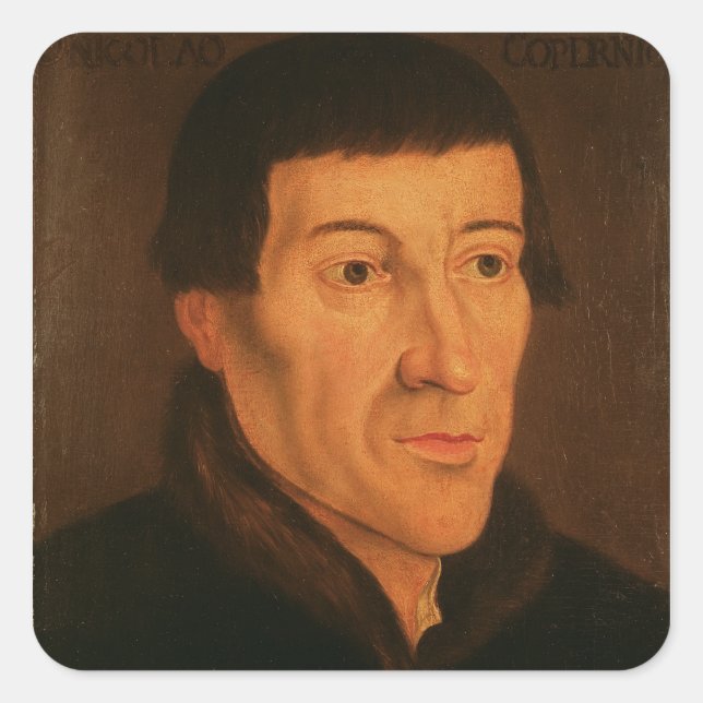 Nicholas Copernicus, c.1776 Quadratischer Aufkleber (Vorderseite)