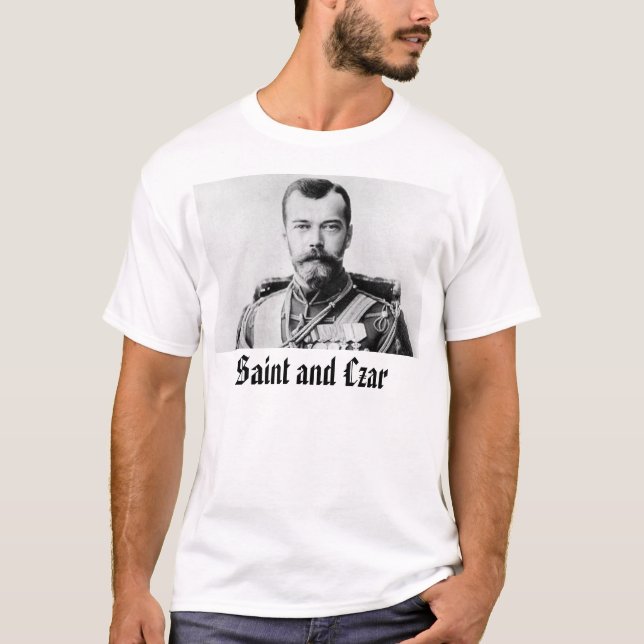 Nicholas II, Heiliges und Zar T-Shirt (Vorderseite)