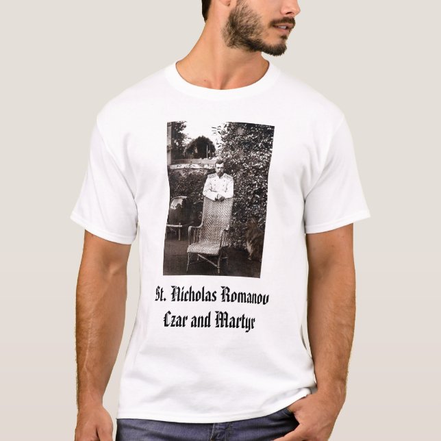 Nicholas II, Sankt Nikolaus RomanovCzar und T-Shirt (Vorderseite)