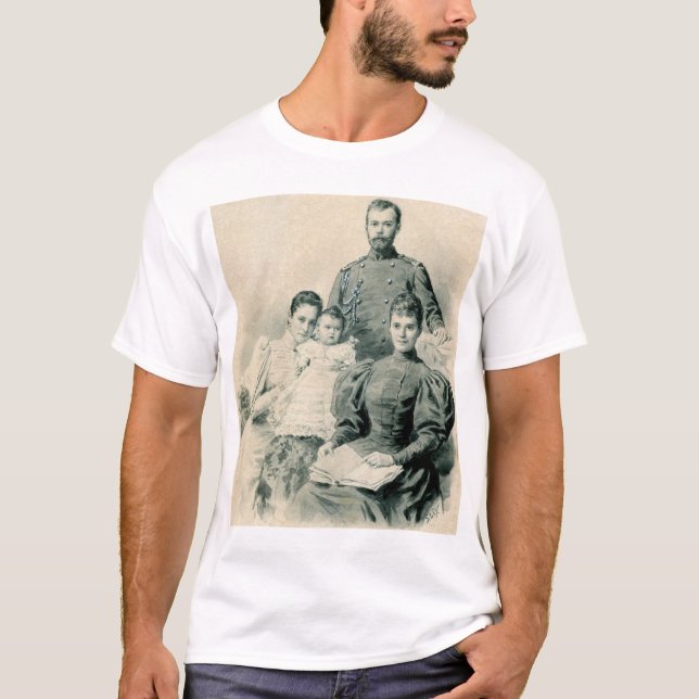 Nicholas II und Familie T-Shirt (Vorderseite)