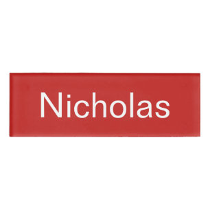 Nicholas Name Tag Namenschild