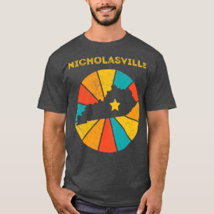 Nicholasville Kentucky Vintag Unruhiges Souvenir T-Shirt