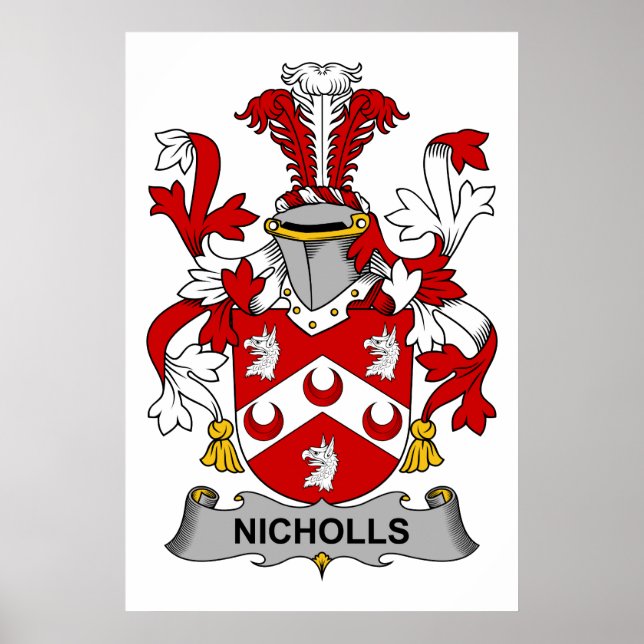 Nicholls Familienwappen Poster (Vorne)