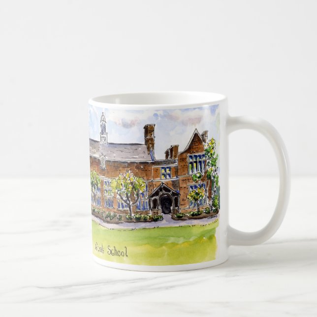 nichols Albright Hall mit Himmel, Kaffeetasse (Rechts)