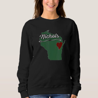 NICHOLS Wisconsin WI USA City State Souvenir Sweatshirt