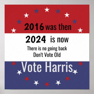 Nicht abstimmen Alte Wahl Harris Poster