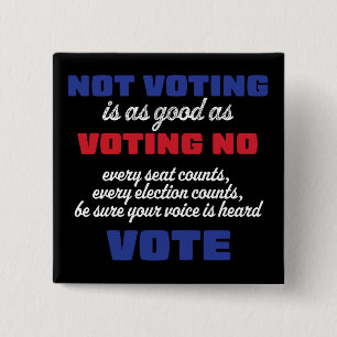 Nicht abstimmen ist so gut wie Nein stimmen Button