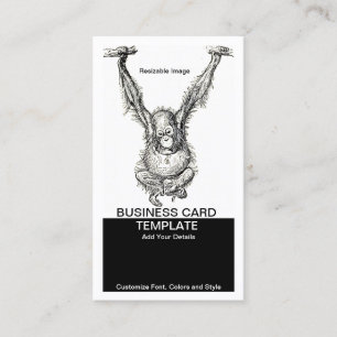 Nicht Affen um junge Ape Visitenkarte