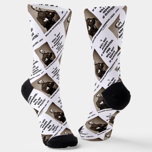 Nicht akzeptieren, wenn nominiert nicht Sherman-Zi Socken (Gewinkelt)