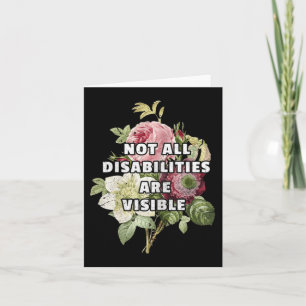 Nicht alle Behinderungen sind sichtbar Fibromyalgi Karte