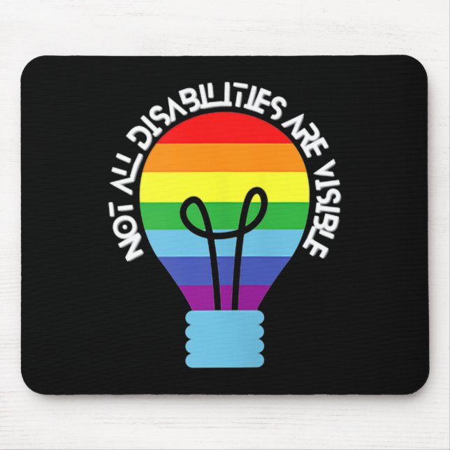 Nicht alle Behinderungen sind sichtbare Behinderun Mousepad (Vorne)