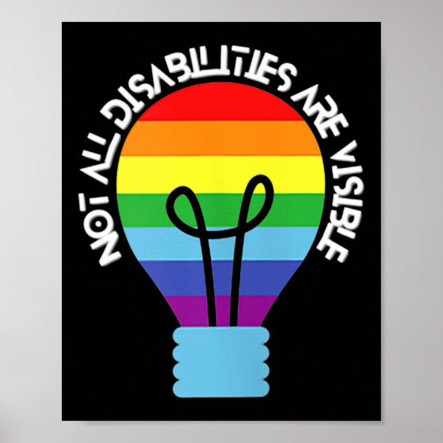 Nicht alle Behinderungen sind sichtbare Behinderun Poster (Vorne)