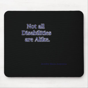 Nicht alle Behinderungen sind wie Behinderungen Mousepad