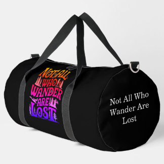 Nicht alle, die Design winden Duffle Bag