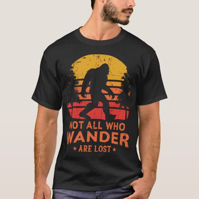 Nicht alle, die umherwandern, haben das Bigfoot De T-Shirt (Vorderseite)