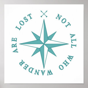 Nicht alle, die Wander verloren sind Poster